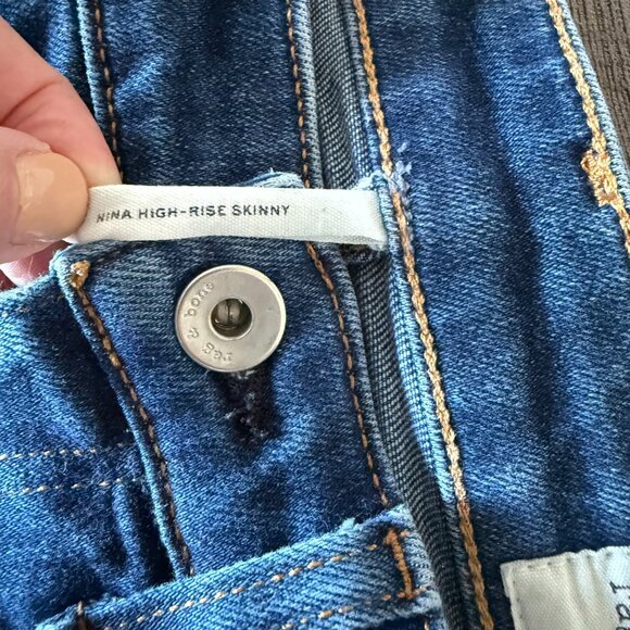 rag & bone nina high rise skinny jeans - Picture 4 of 8